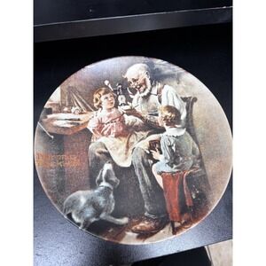 KNOWLES‎ Norman Rockwell "The Toy Maker,"  Rockwell Heritage Collection